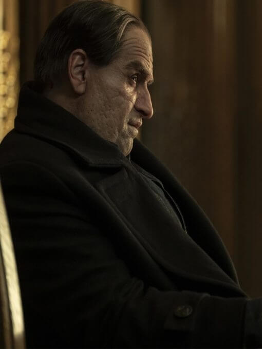 Colin Farrell The Penguin S01 Black Wool Coat