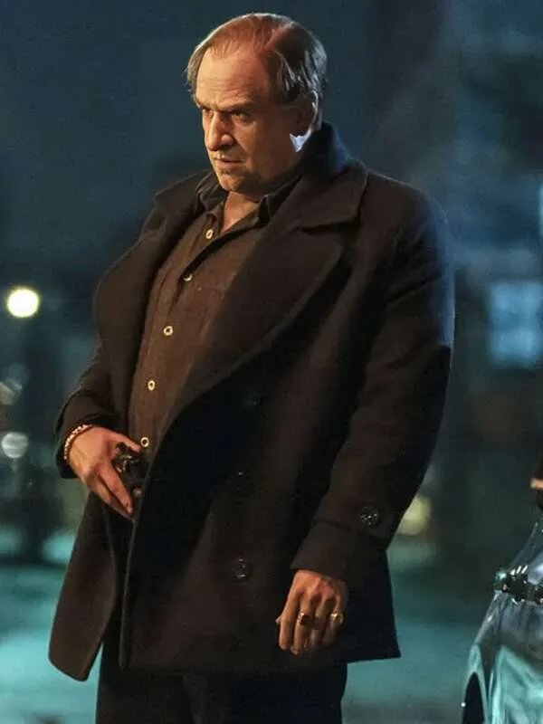 Colin Farrell The Penguin S01 Black Wool Coat