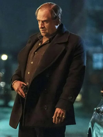 Colin Farrell The Penguin S01 Black Wool Coat