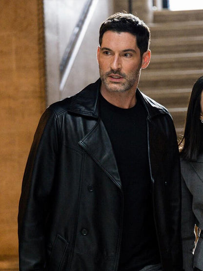 Colin Glass CIA 2026 Black Leather Coat