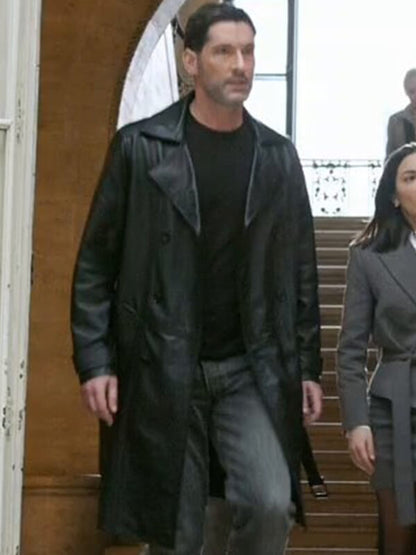 Colin Glass CIA 2026 Black Leather Coat