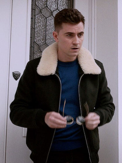 Colin Hughes Ted Lasso S03 Black Wool Jacket
