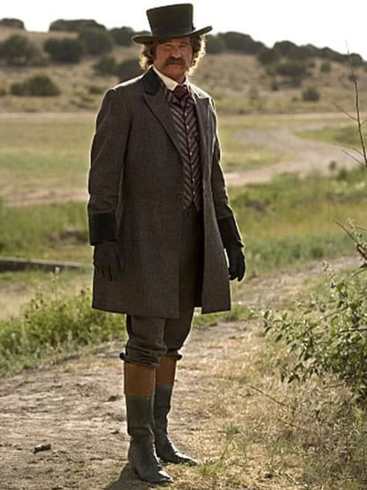 Comanche Moon Val Kilmer Brown Wool Coat