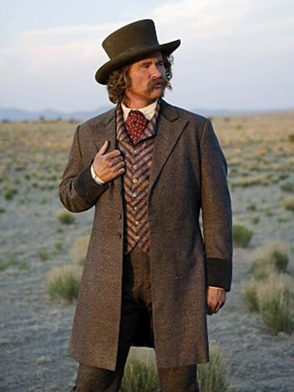 Comanche Moon Val Kilmer Brown Wool Coat
