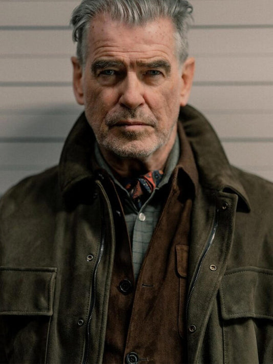 Conrad Harrigan MobLand S01 Brown Suede Jacket