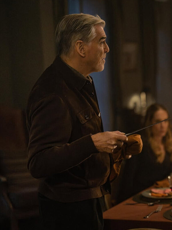 Conrad Harrigan MobLand S01 Suede Leather Jacket