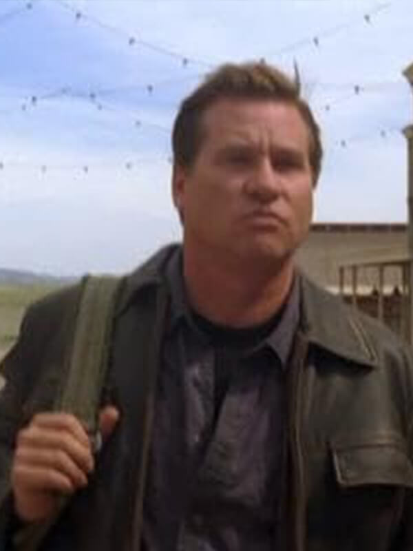 Conspiracy Val Kilmer Black Leather Jacket