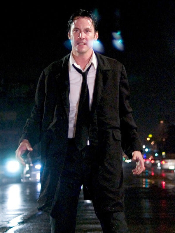 Constantine Keanu Reeves Black Wool Coat