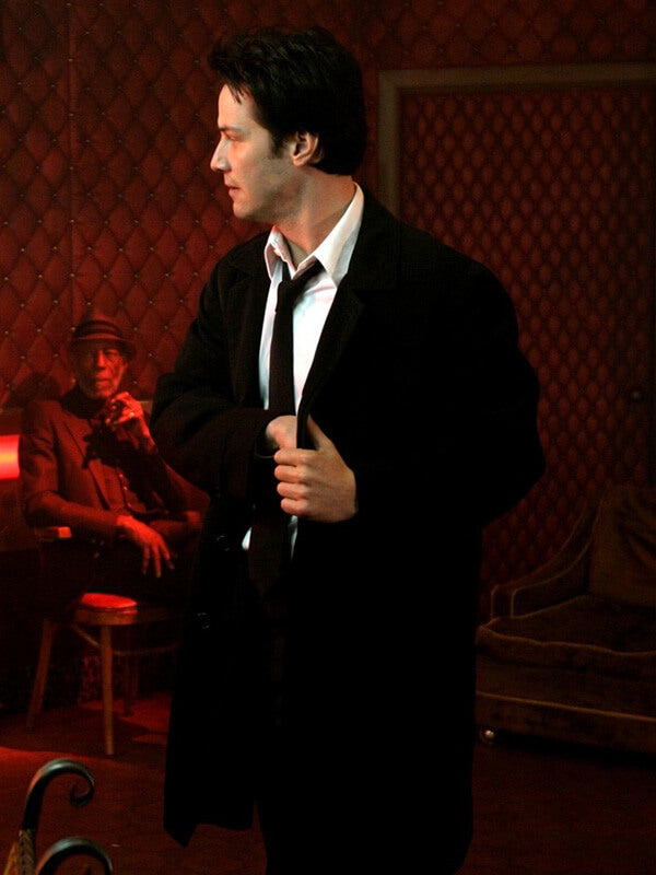 Constantine Keanu Reeves Black Wool Coat