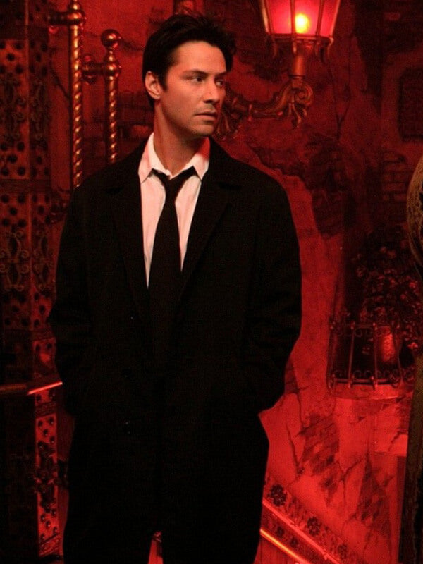 Constantine Keanu Reeves Black Wool Coat