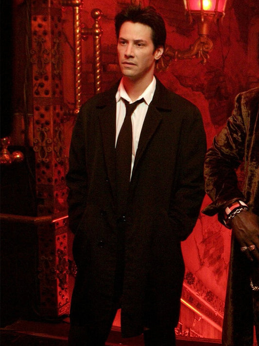 Constantine Keanu Reeves Black Wool Coat