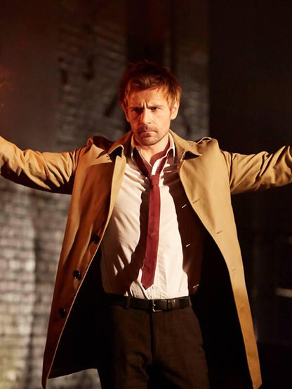 Constantine Matt Ryan Brown Trench Coat