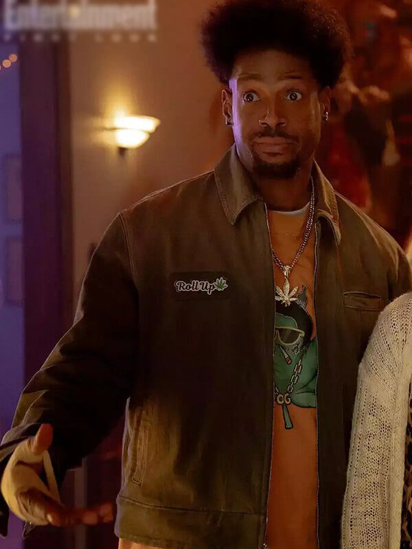 Count Brolock Scary Movie 6 Brown Suede Jacket