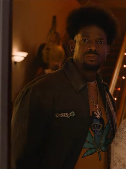 Count Brolock Scary Movie 6 Brown Suede Jacket