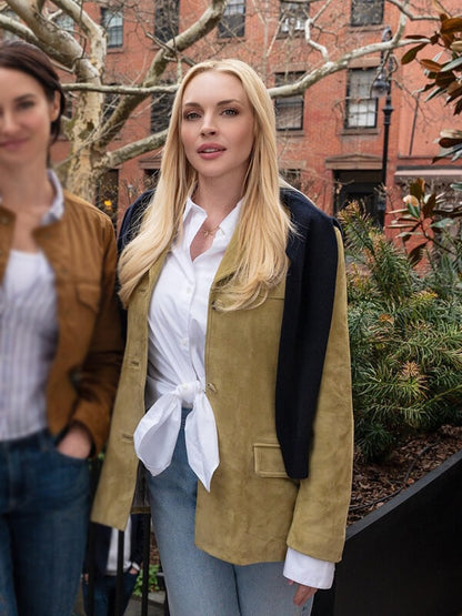 Count My Lies 2026 Lindsay Lohan Suede Blazer