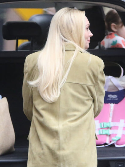 Count My Lies 2026 Lindsay Lohan Suede Blazer