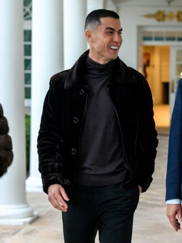 Cristiano Ronaldo Black Velvet Jacket