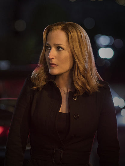 Dana Scully The X File S10 Gillian Anderson Wool Coat