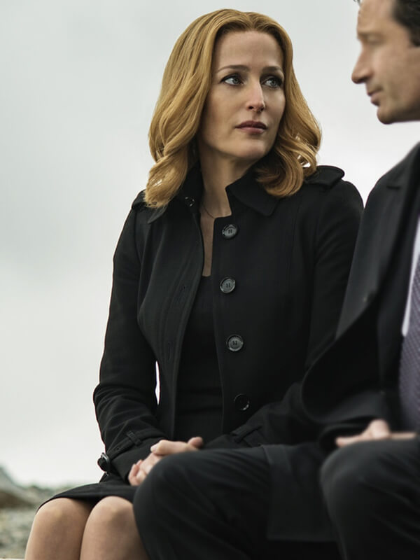 Dana Scully The X File S10 Gillian Anderson Wool Coat