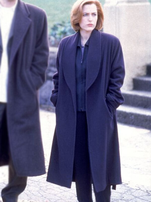 Dana Scully The X Files S04 Gillian Anderson Wool Coat
