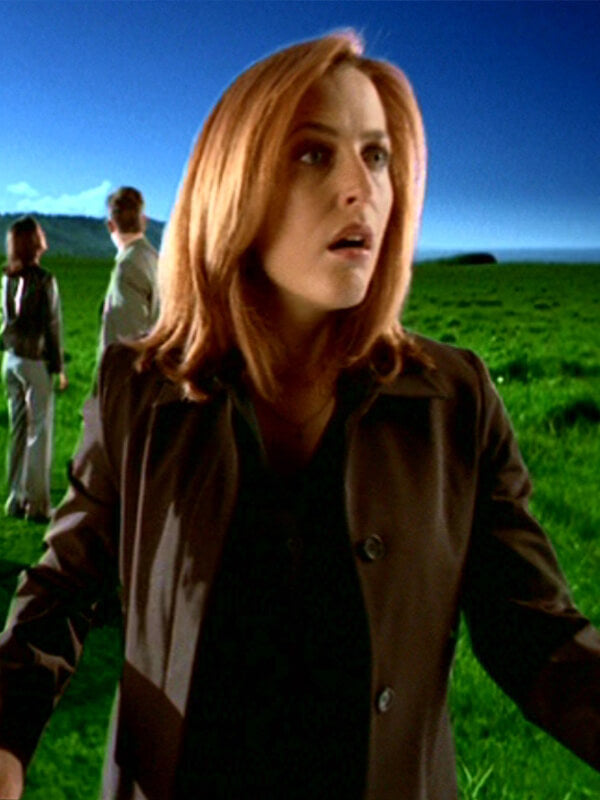 Dana Scully The X Files S09 Blue Wool Coat