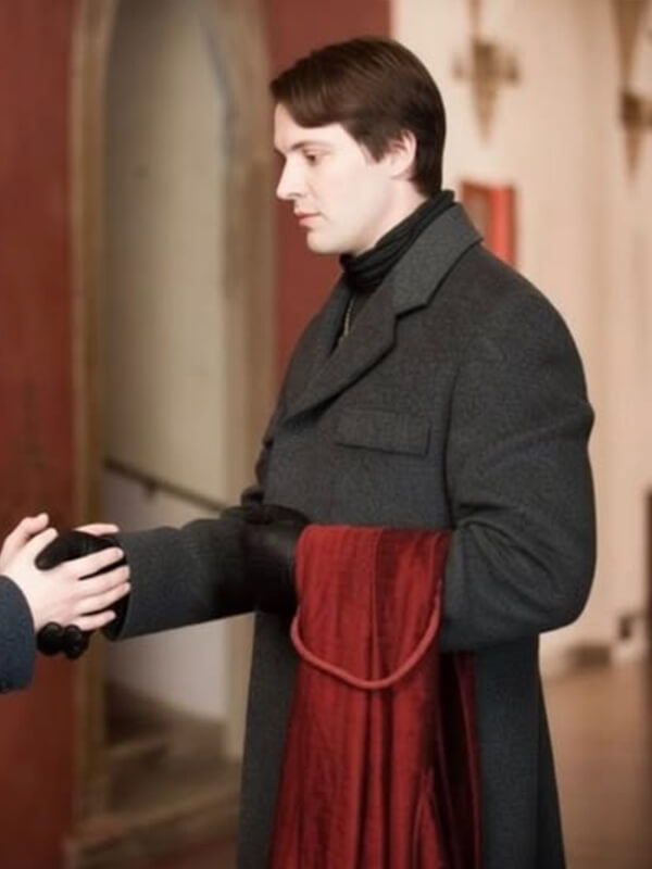 Daniel Cudmore The Twilight Saga Gray Wool Coat