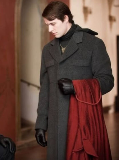 Daniel Cudmore The Twilight Saga Gray Wool Coat