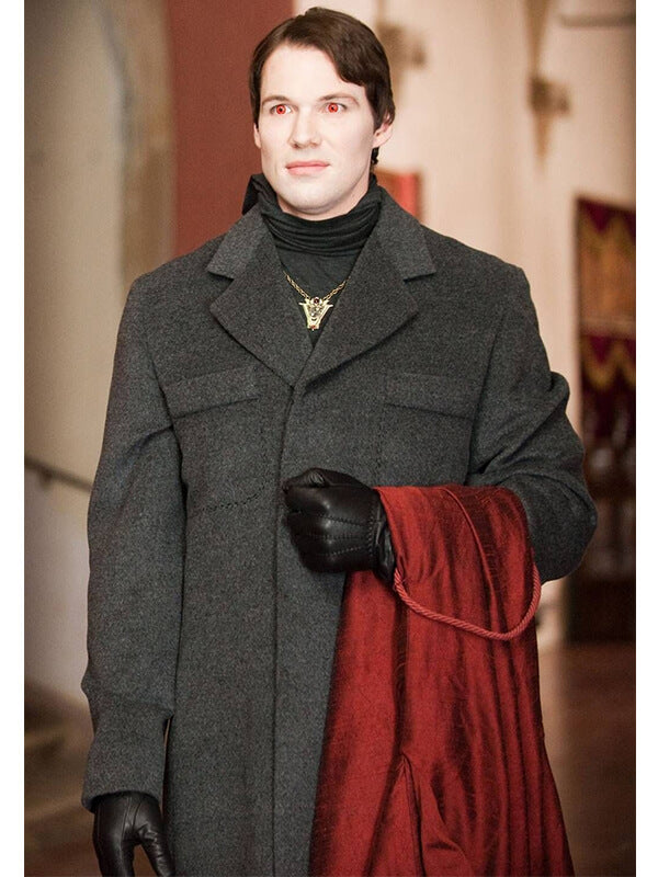 Daniel Cudmore The Twilight Saga Gray Wool Coat