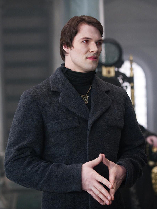 Daniel Cudmore The Twilight Saga Gray Wool Coat