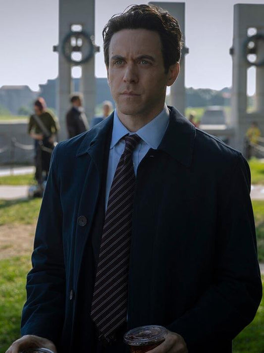 Daniel Keene Silo S03 Blue Cotton Coat