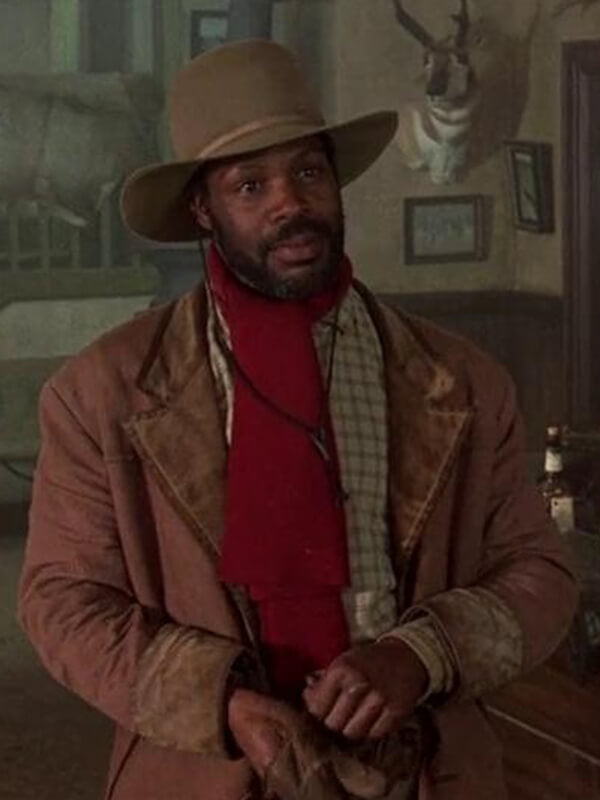 Danny Glover Silverado Brown Wool Coat