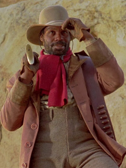 Danny Glover Silverado Brown Wool Coat