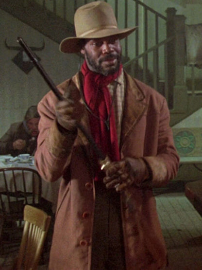 Danny Glover Silverado Brown Wool Coat