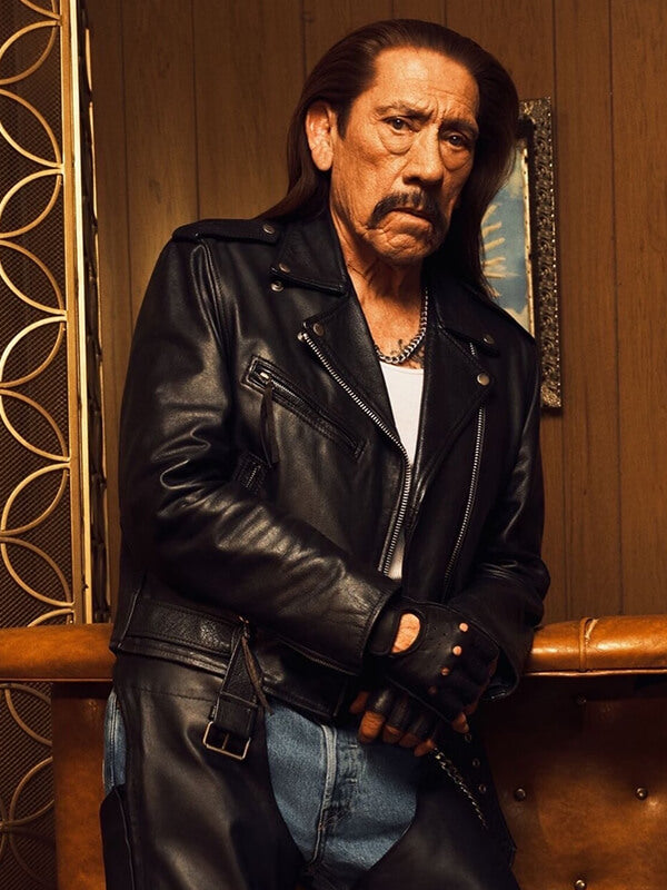 Danny Trejo Campaign 2026 Biker Leather Jacket