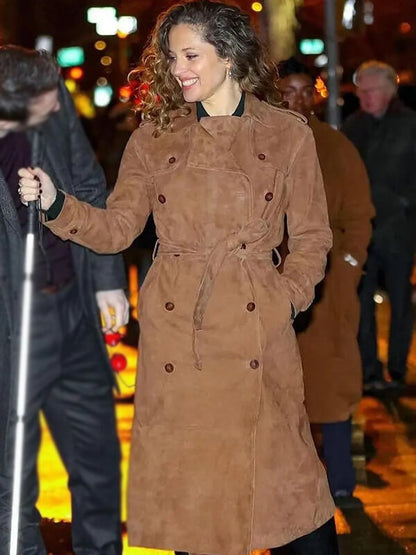 Daredevil Born Again Margarita Levieva Suede Coat