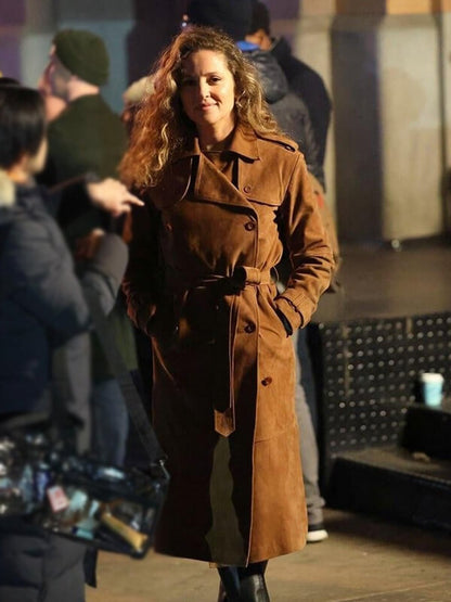 Daredevil Born Again Margarita Levieva Suede Coat