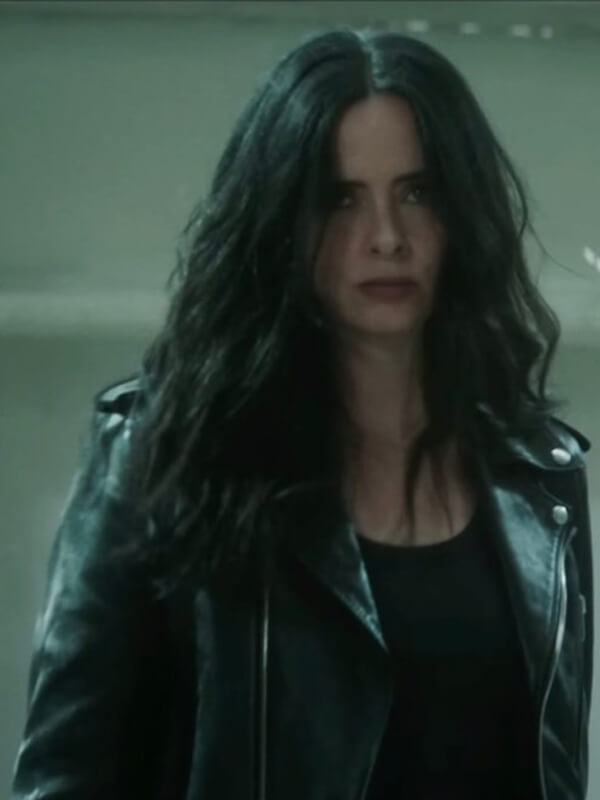 Daredevil Born Again S02 Jessica Jones Black Leather Jacket