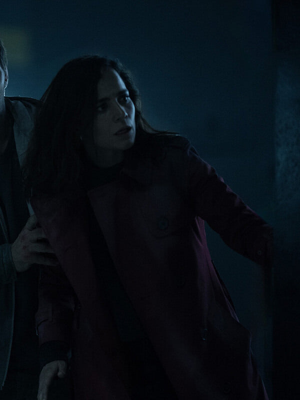 Dark Matter S01 Amanda Lucas Red Cotton Coat