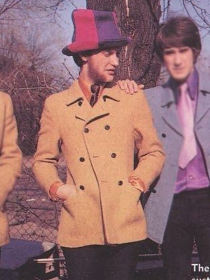 Dave Davies The Kinks Beige Wool Peacoat