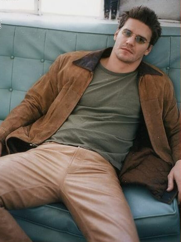 David Boreanaz Angel Brown Suede Jacket