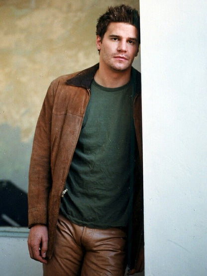 David Boreanaz Angel Brown Suede Jacket