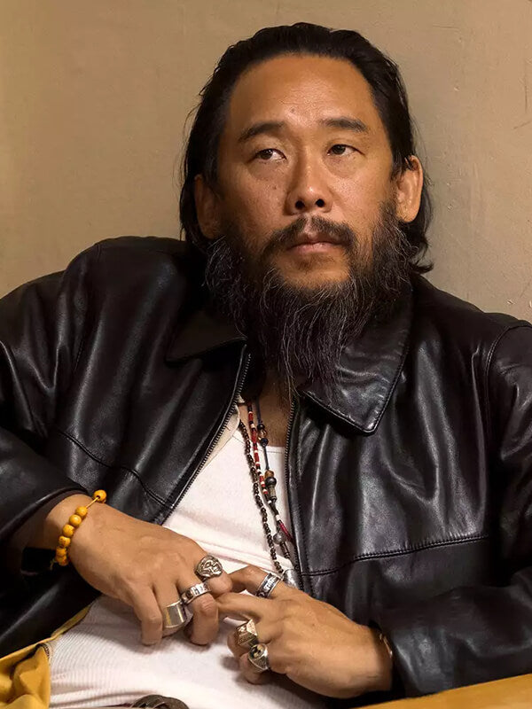 David Choe Beef S01 Isaac Cho Black Leather Jacket