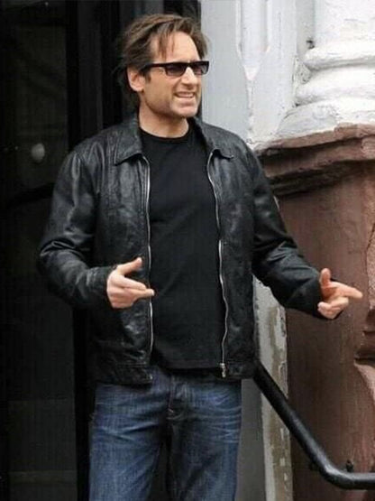 David Duchovny Californication Hank Moody Leather Jacket