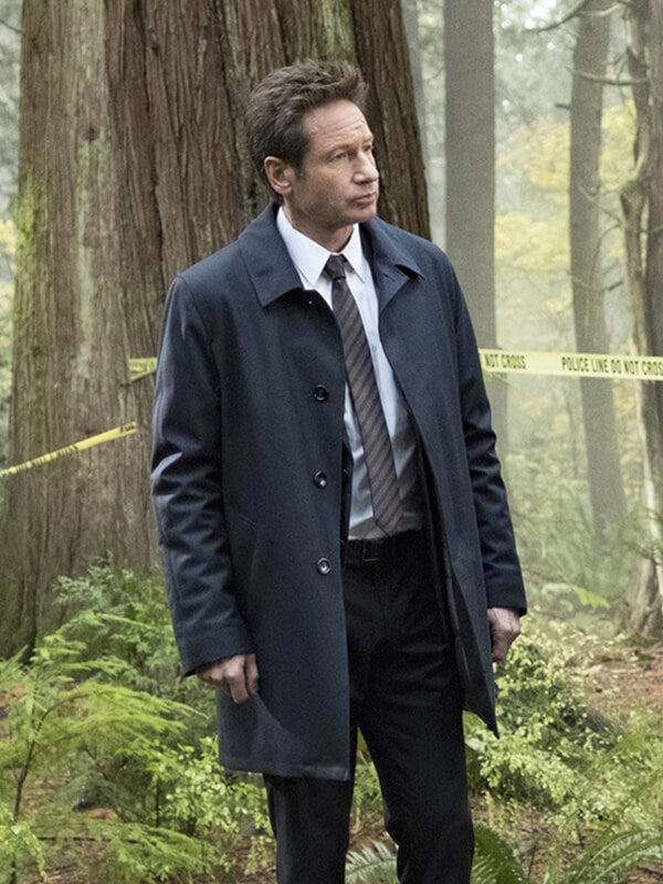 David Duchovny The X File S11 Fox Mulder Trench Coat