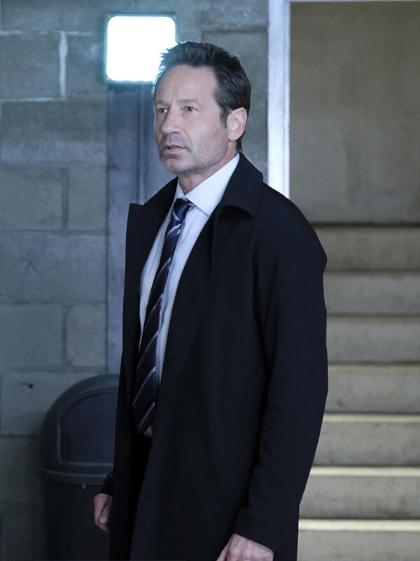 David Duchovny The X File S11 Fox Mulder Trench Coat