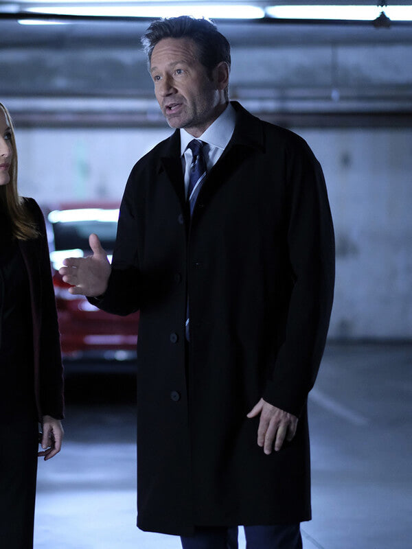 David Duchovny The X File S11 Fox Mulder Trench Coat