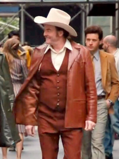 David Koechner Anchorman 2 Champ Kind Leather Jacket