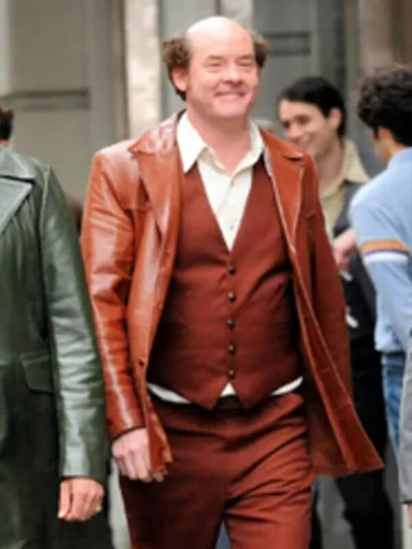 David Koechner Anchorman 2 Champ Kind Leather Jacket