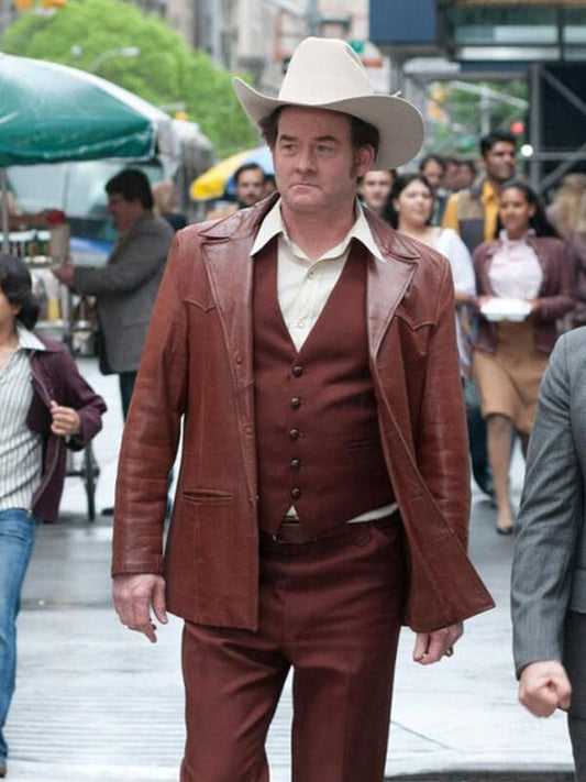 David Koechner Anchorman 2 Champ Kind Leather Jacket