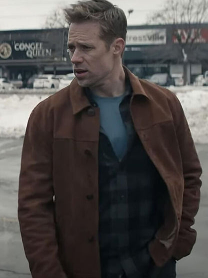 David O’Donnell Reacher Brown Suede Jacket